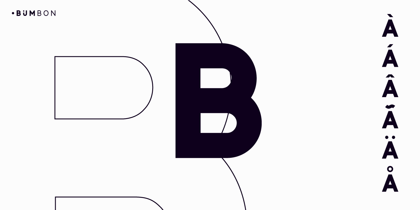 Bumbon Bold Italic Font preview